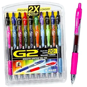 Assorted Gel Ink Pens, Group of 6 five days of finding the