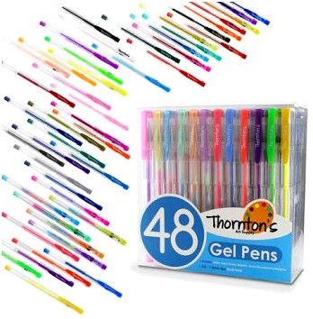 Assorted Gel Ink Pens, Group of 6 date of the selecting to