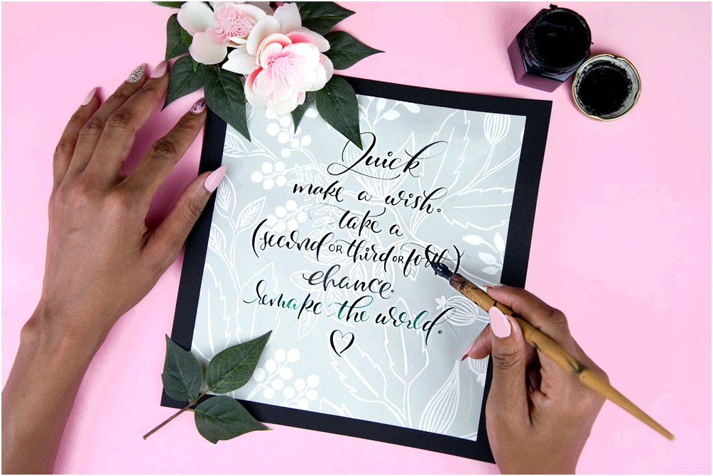 CraftJam Academy: Modern Calligraphy Workshop will concentrate on