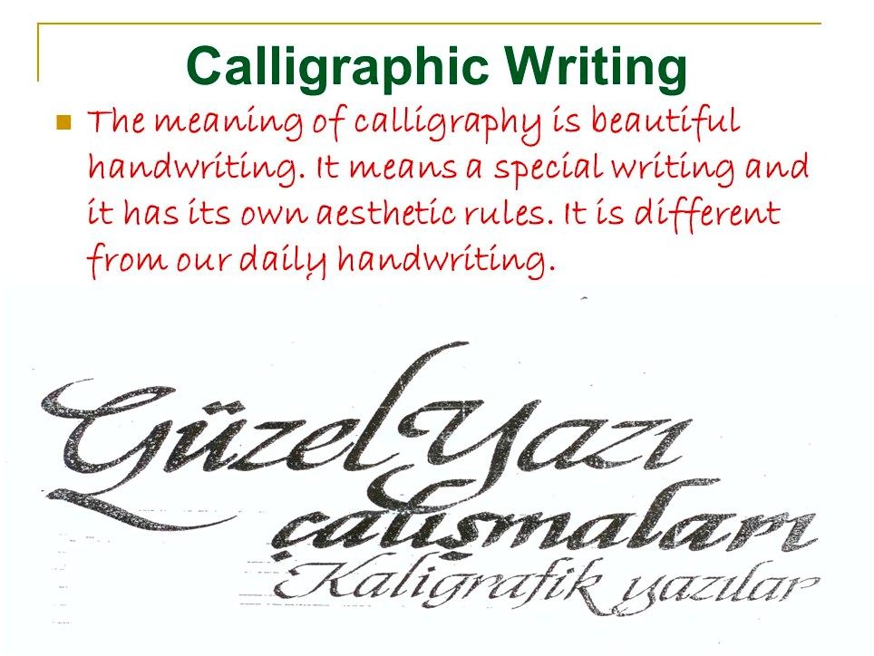 Meaning of calligraphy number of these artists