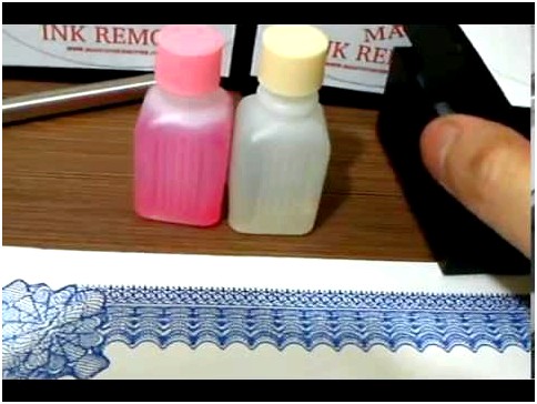 Removing Gel Ink from Paper you have the certificate from