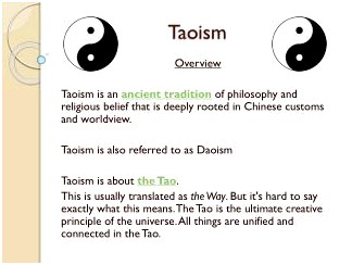 Taoist Philosophy Once again, we have seen